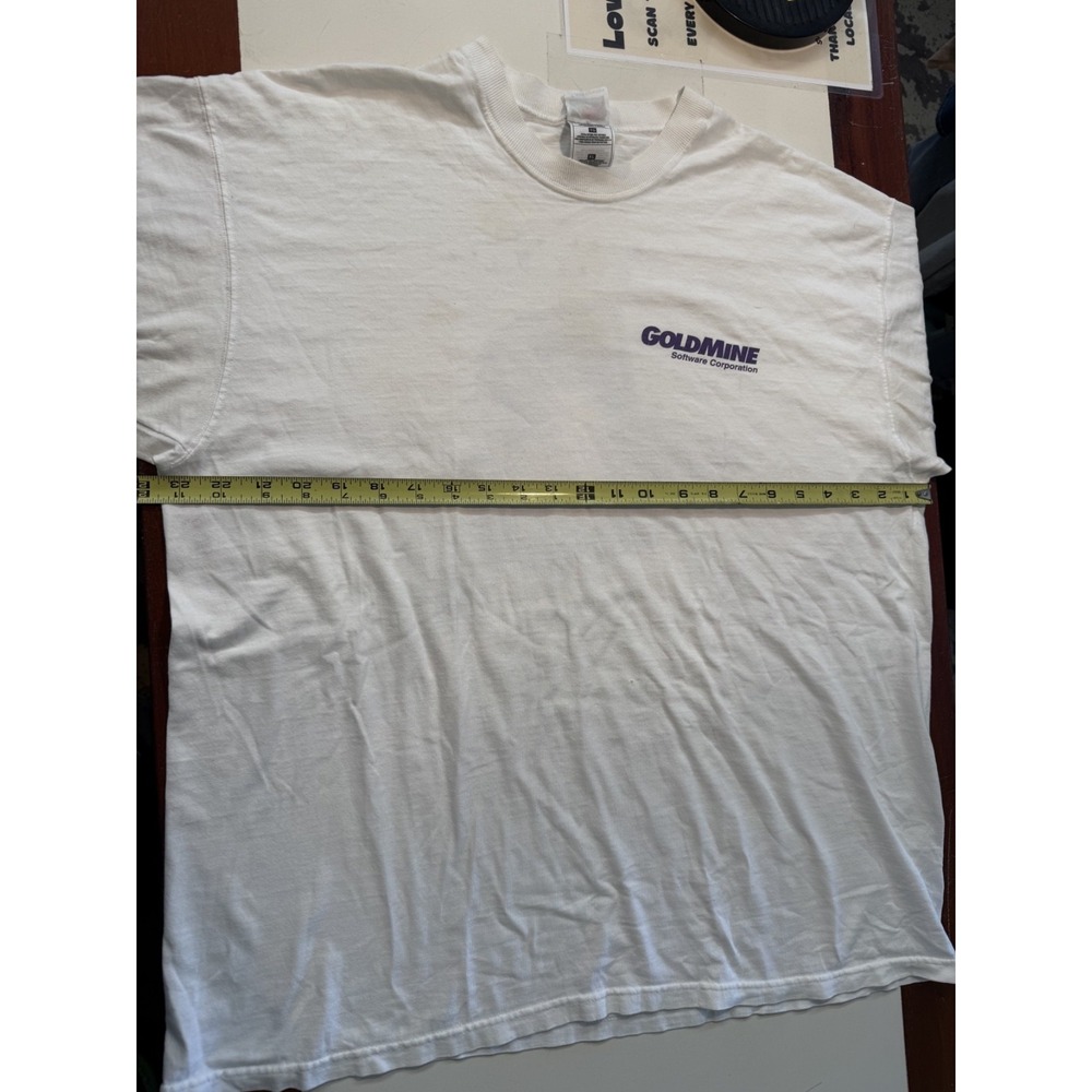 Vintage Tech T shirt Mens XL White Computer Software 90s tech bro - Picture 5 of 12